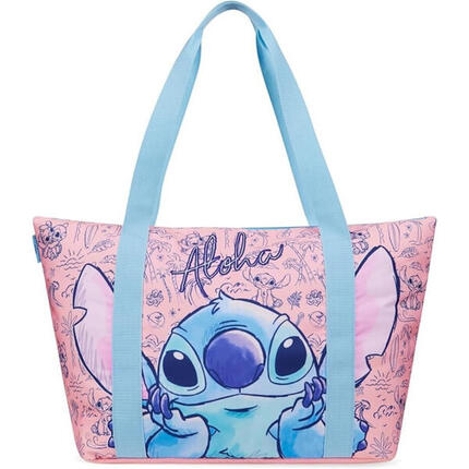 Stitch Kinder-Strandtasche aus Netzgewebe mit stabilen Griffen, blau