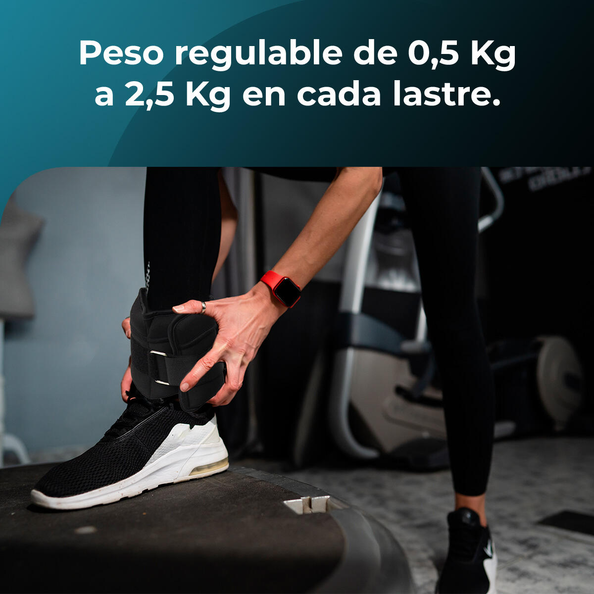 Cecotec Tobiillera y muñequera con peso Drumfit AnkelBell 2500 Neo 4/7
