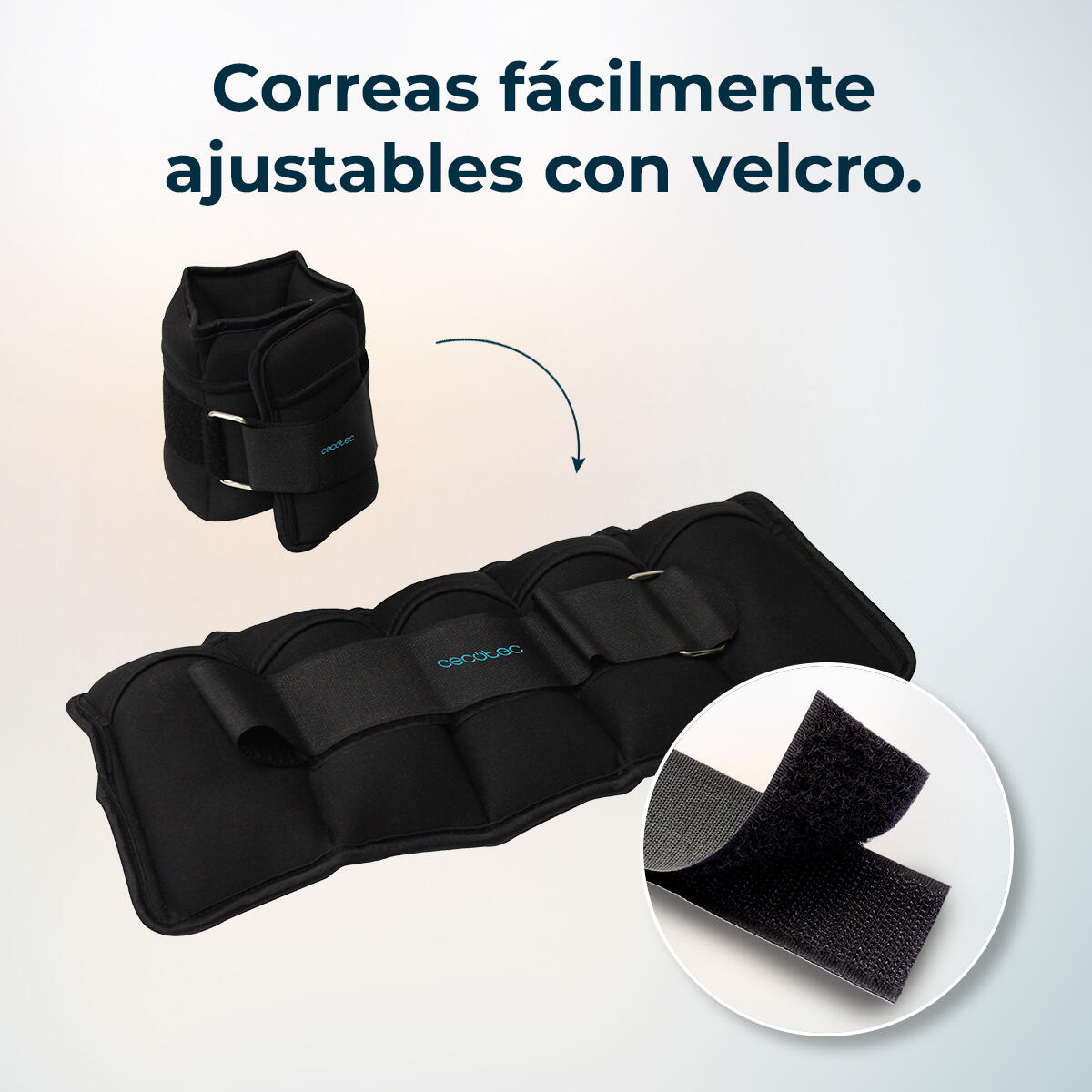 Cecotec Tobiillera y muñequera con peso Drumfit AnkelBell 2500 Neo 2/7