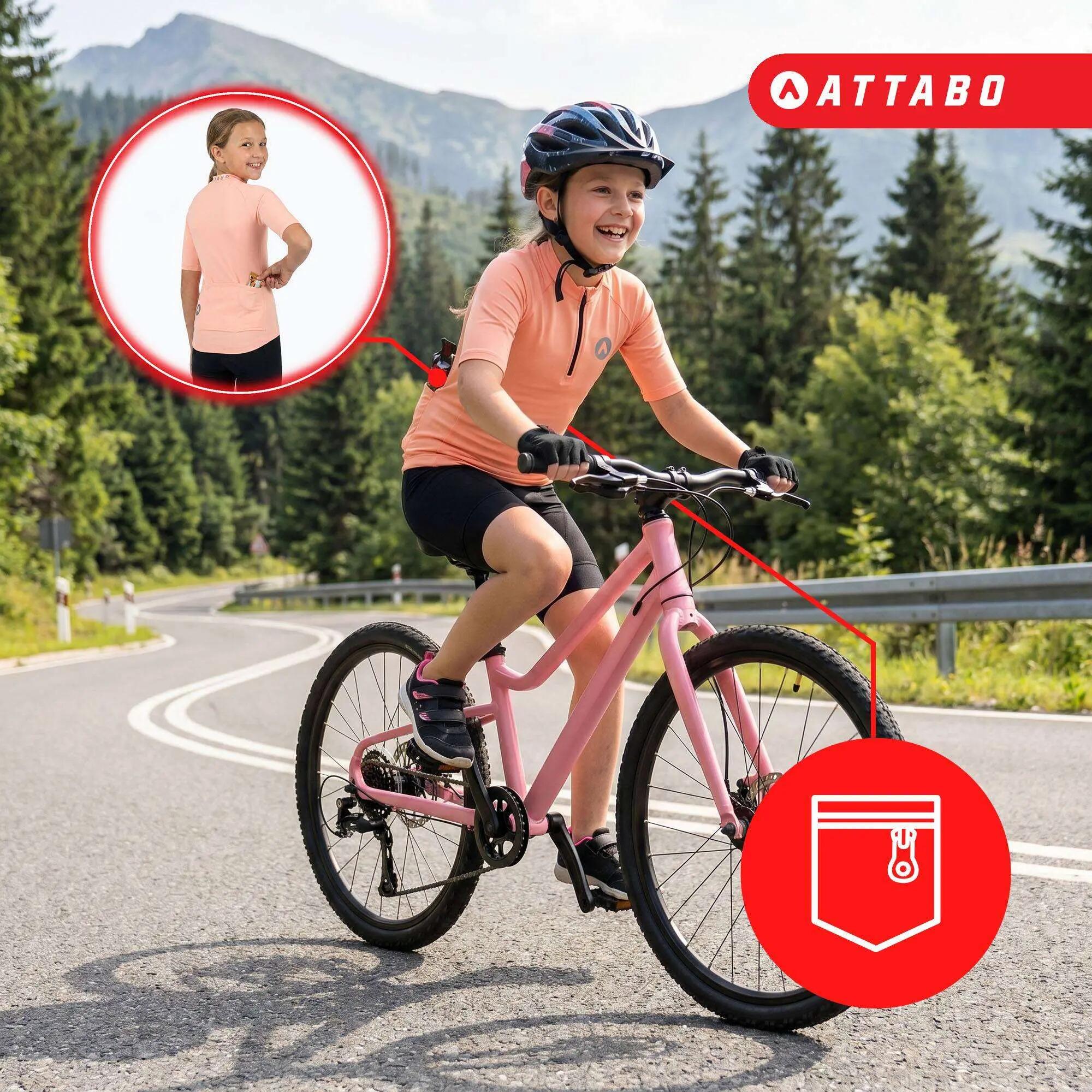 Camiseta de ciclismo para niños ATTABO TEVRA JR 6/8