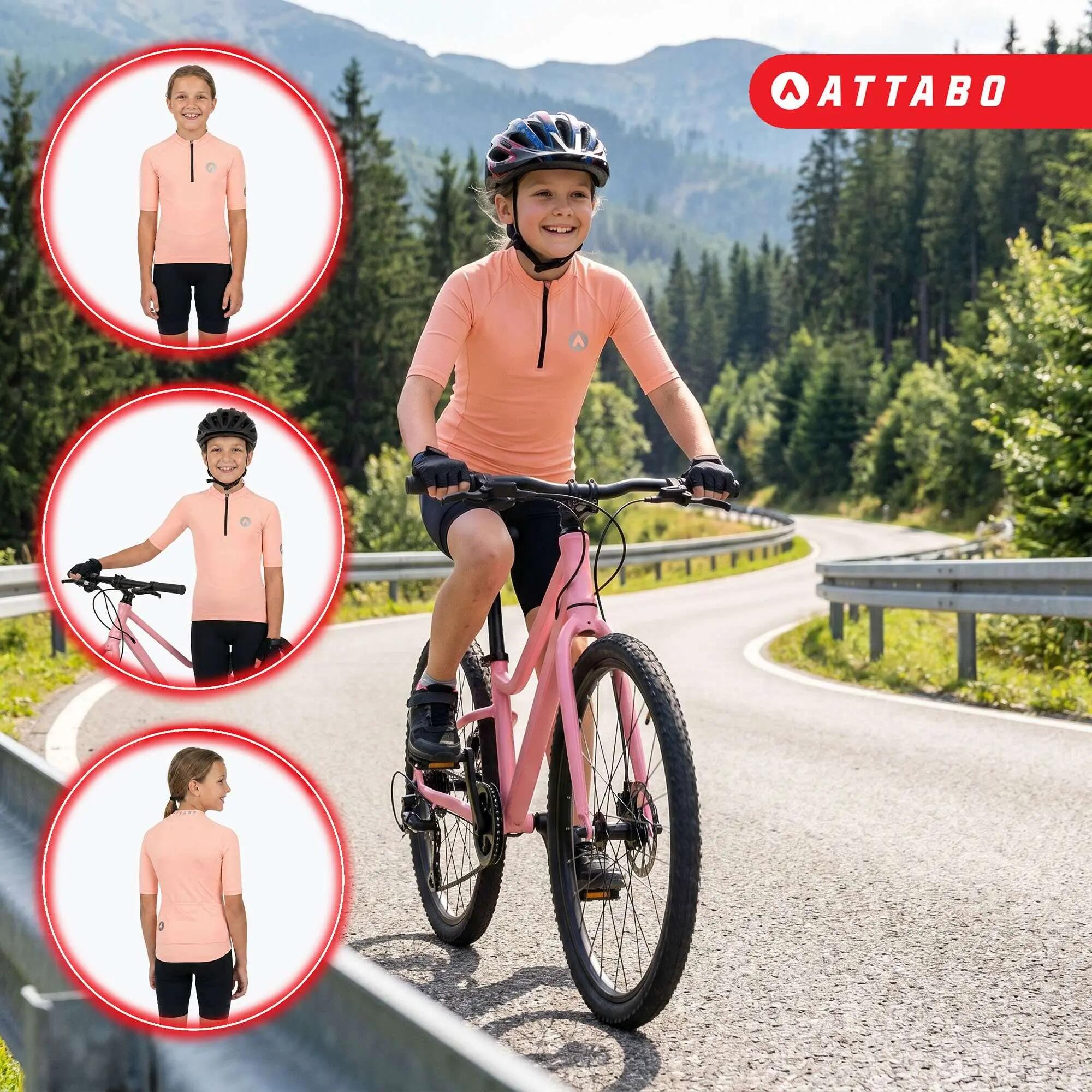 Camiseta de ciclismo para niños ATTABO TEVRA JR 4/8