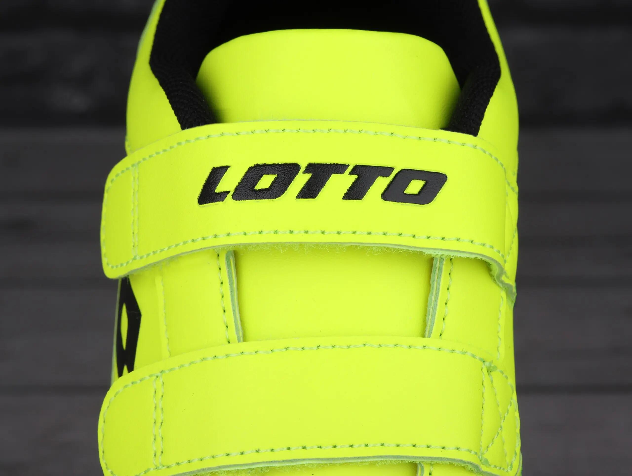 Zapatos con tacos Lotto infantiles para fútbol sala amarillo 5/7