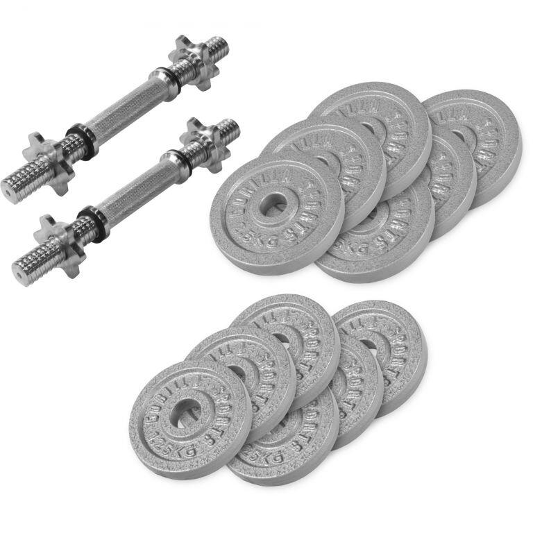 Set gantere din fontă cu star lock 27,5 kg