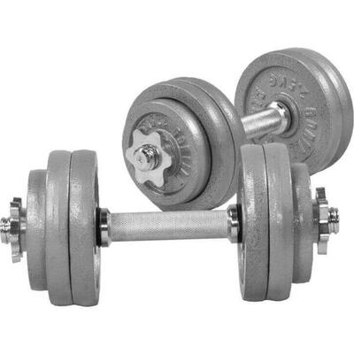 Dumbellset - halterset - gietijzer - 30 kg