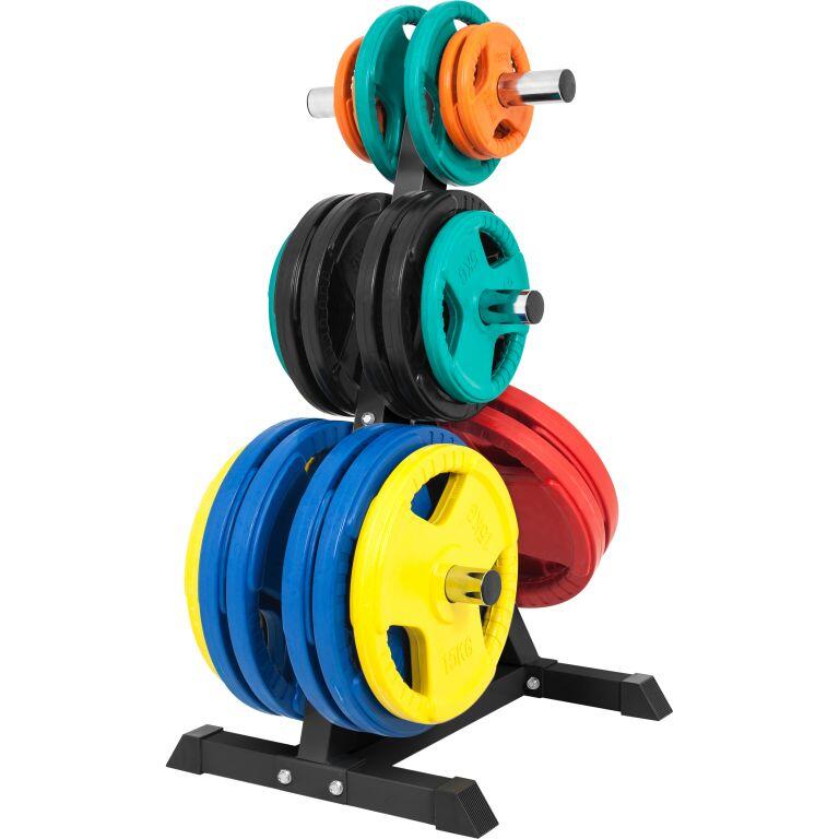 Rack Discos Pesas Olímpicos Gorilla Sports Negro Diámetro 50/51 mm 5/7
