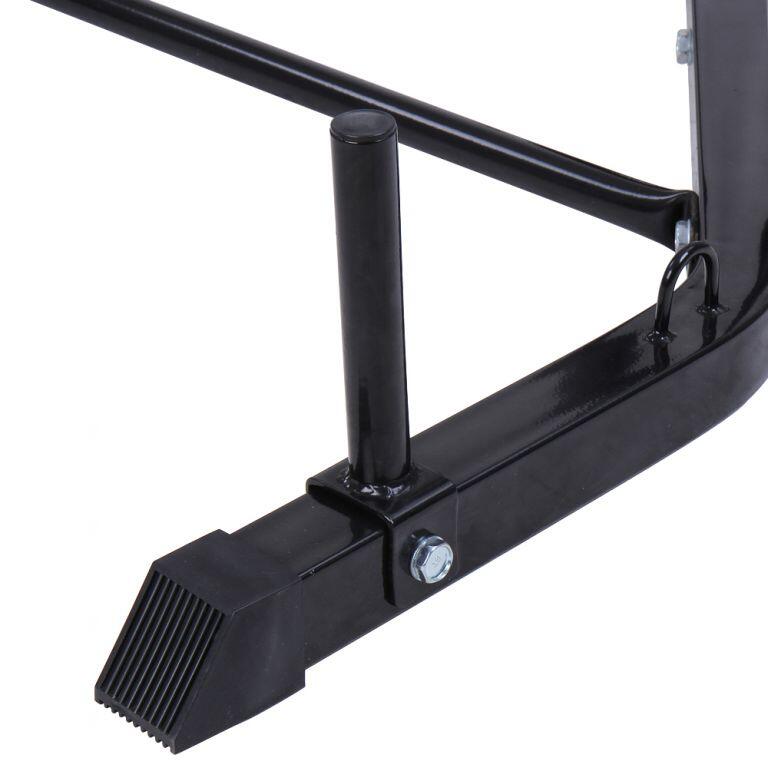 Platforma din otel pentru para box 205 x 105 x 122 cm negru