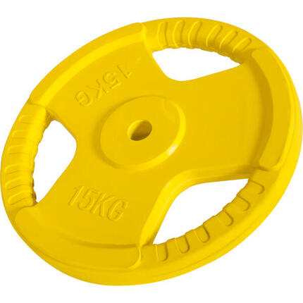 DISQUE DE MUSCULATION CAOUTCHOUC GRIP | DIAM 31MM | AU CHOIX DE 1,25KG À 25KG