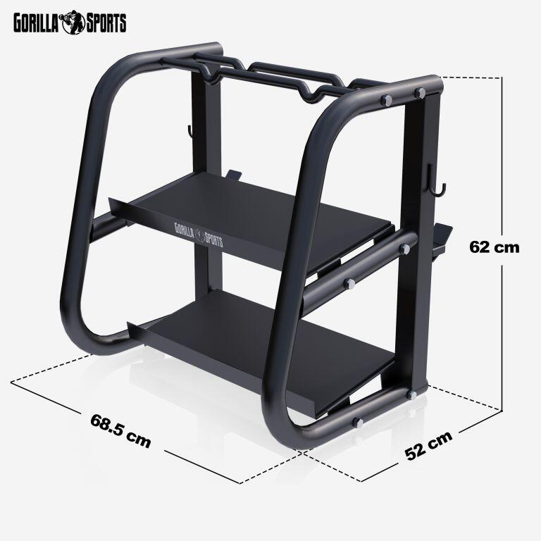 Suport pentru gantere multifunctional, Gorilla Sports®