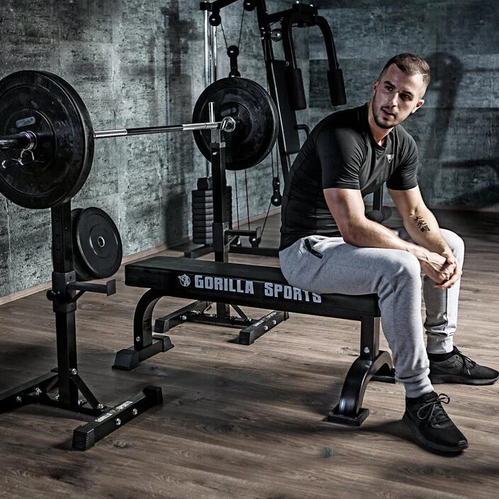Fitness polohovatelný stojan na činku GORILLA SPORTS 4/7