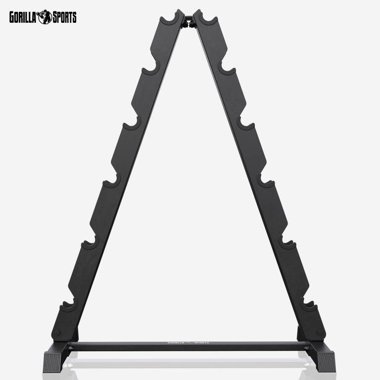 Dumbbell standaard - Halterrek - Voor 12 dumbbells - Belastbaar tot 300 kg 7/7