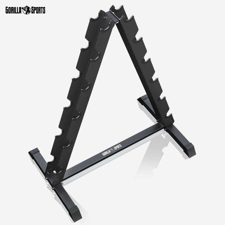 Dumbbell standaard - Halterrek - Voor 12 dumbbells - Belastbaar tot 300 kg 3/7