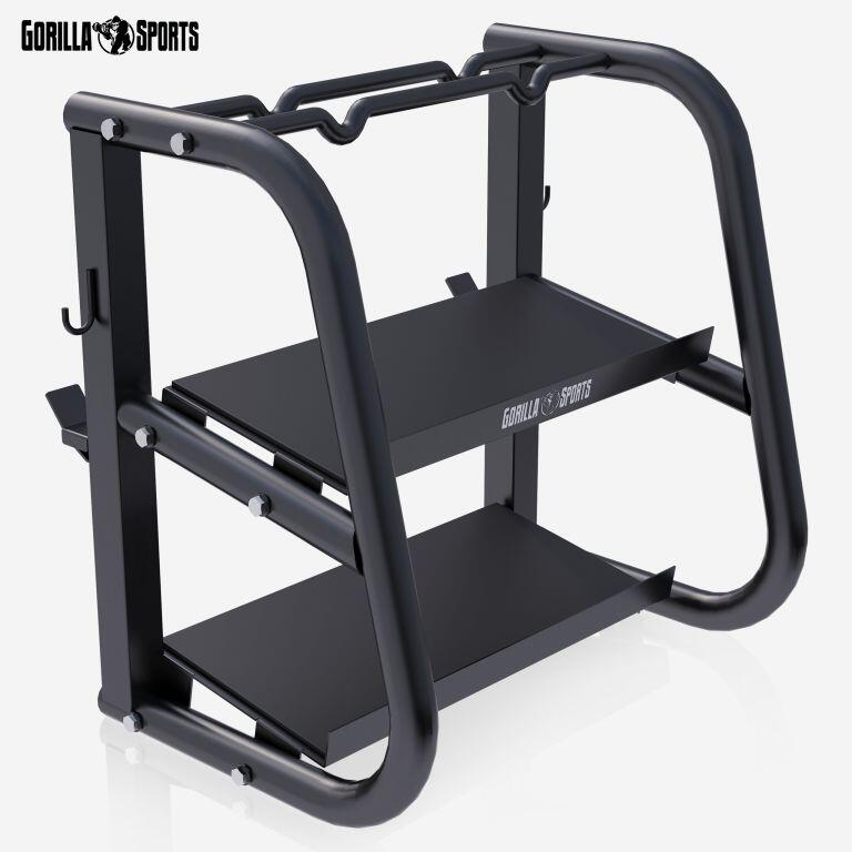 Hantelständer - Kurzhantel, Langhantel Ablage, Kettlebell Ständer, bis 300 kg 2/7