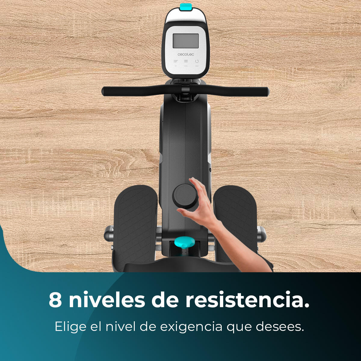 Cecotec Máquina de Remo Plegable con Resistencia Magnética Drumfit Rower 9000 Re 4/6