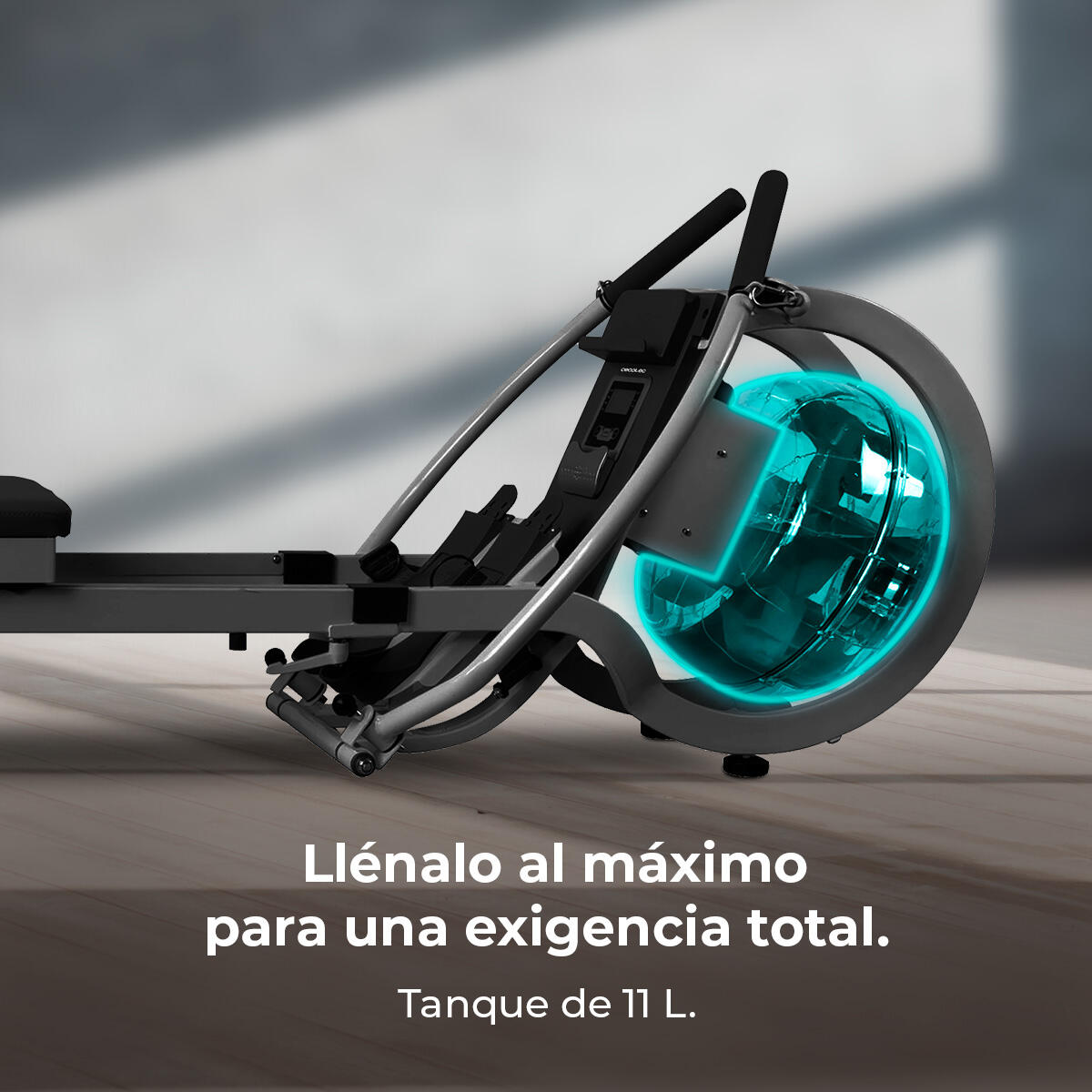 Cecotec Máquina de Remo de Agua Drumfit Rower 20000 Neptuno. Tanque de Agua 11 L 3/7