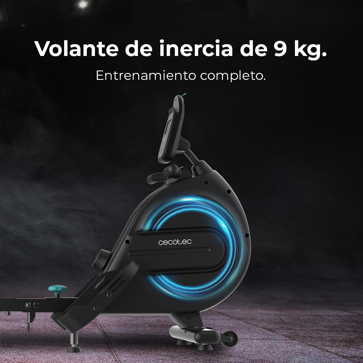 Cecotec Máquina de Remo Plegable con Resistencia Magnética Drumfit Rower 9000 Re 3/6