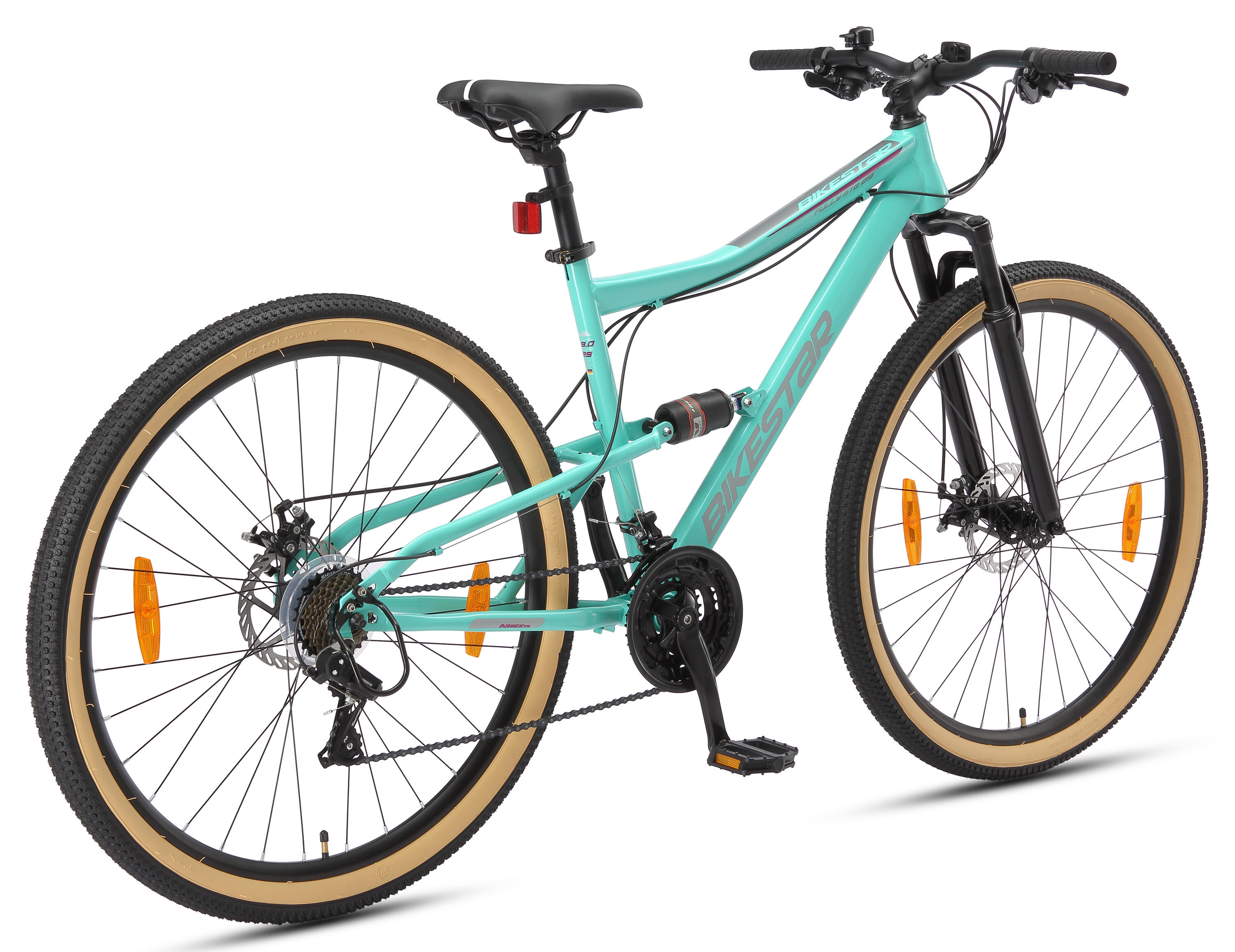MTB fiets 29", volledig geveerde, 21 versnellingen, schijfremmen 4/7