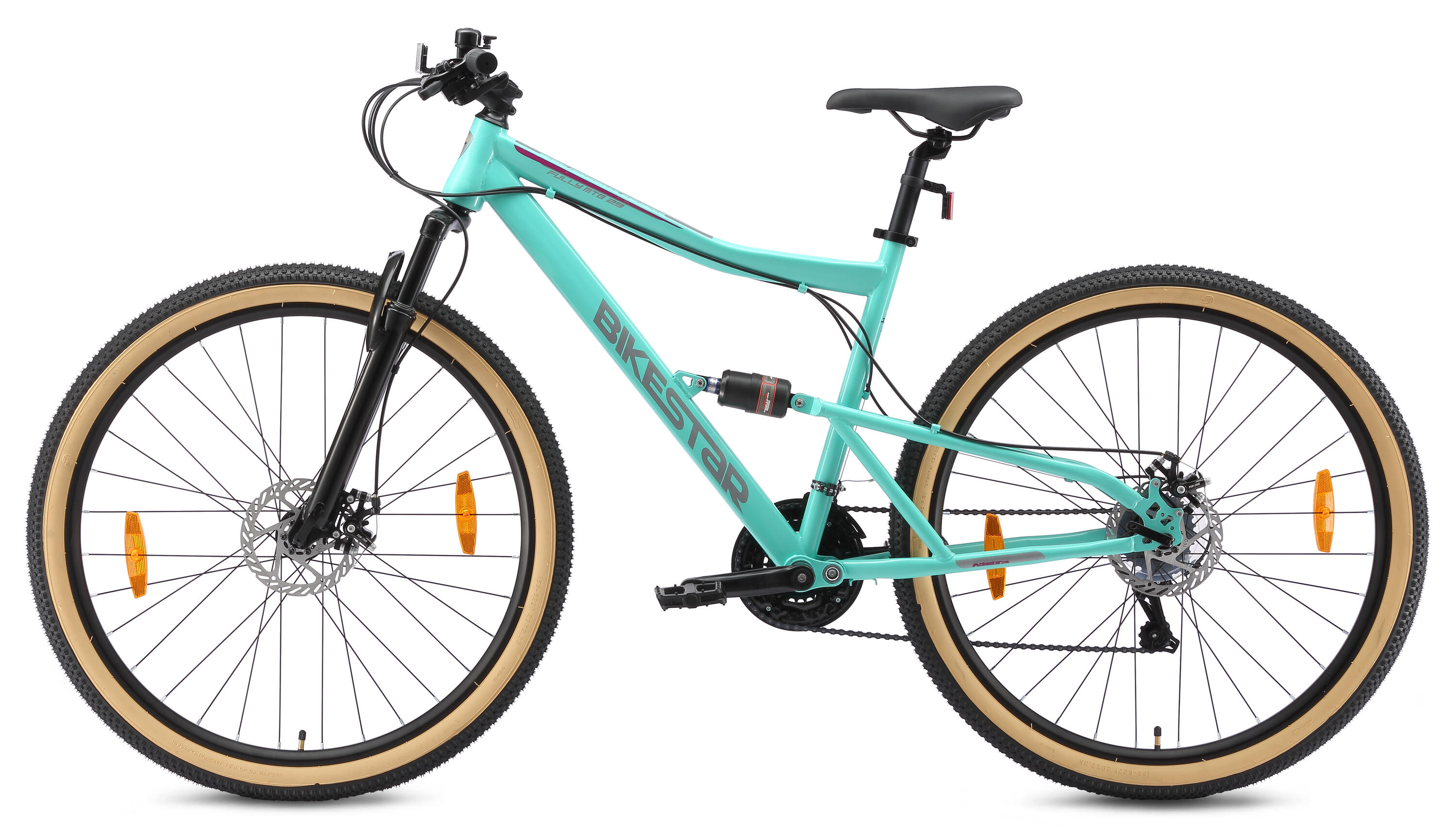 MTB fiets 29", volledig geveerde, 21 versnellingen, schijfremmen 3/7