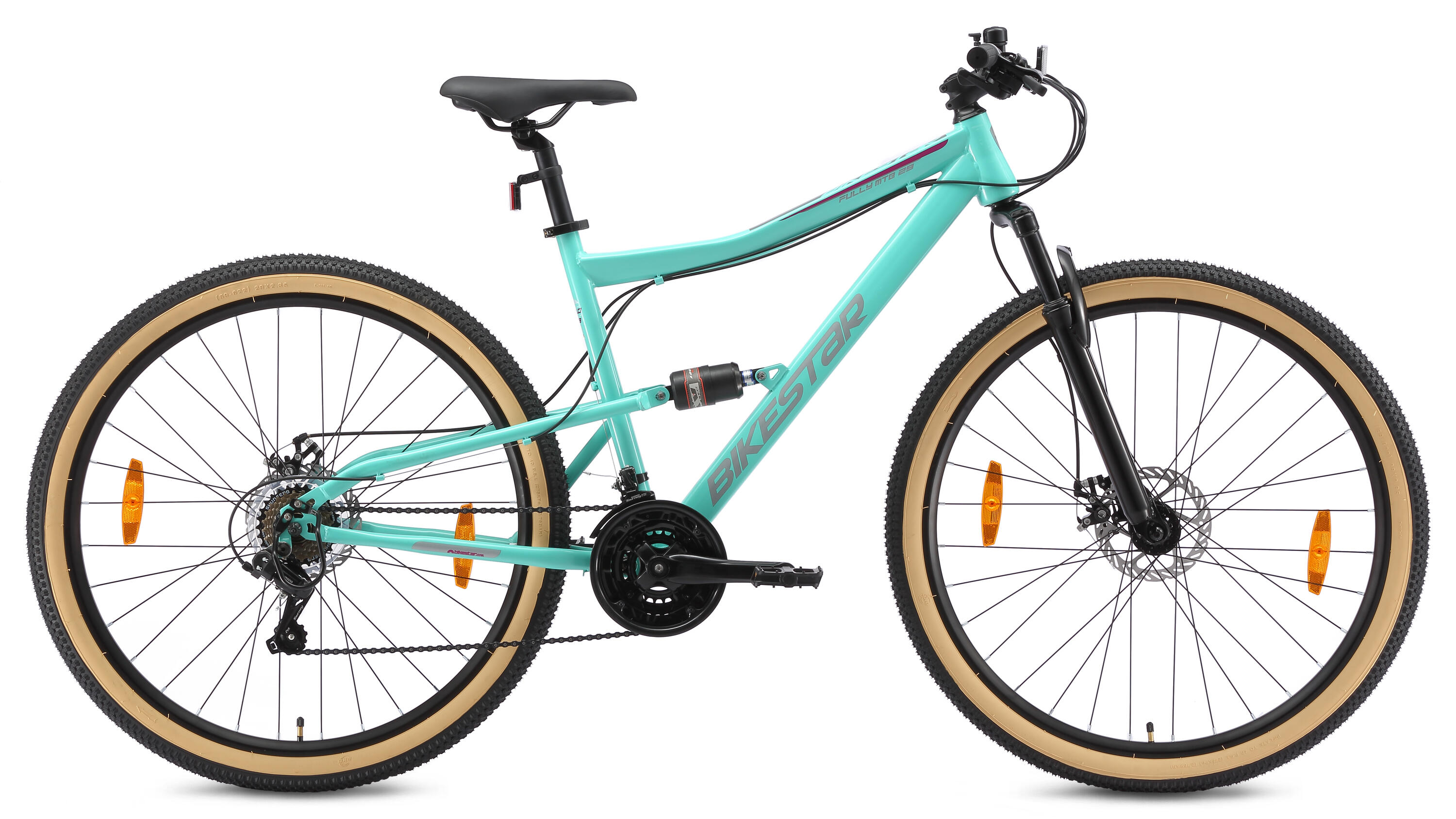 MTB fiets 29", volledig geveerde, 21 versnellingen, schijfremmen 2/7