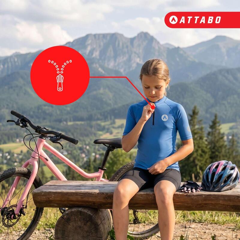 Tricou de ciclism pentru copii ATTABO TEVRA JR