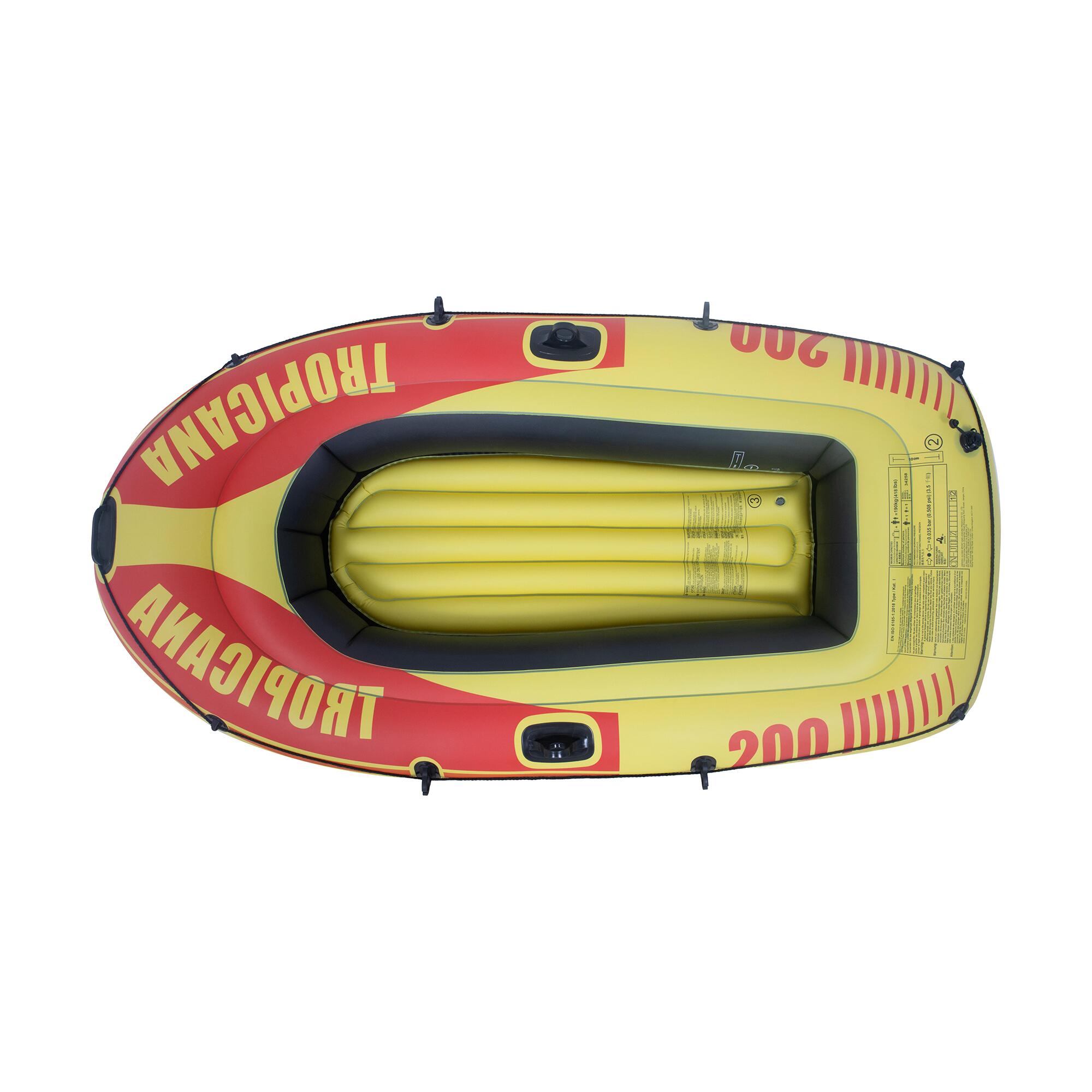 Ponton wędkarski Łódka pompowana SUNCLUB Tropicana 200 wiosło x2 pompka zestaw 7/7