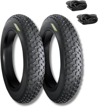 2 Reifen 26x4.0 (100-559)+Schläuche, Reifen Fahrrad 26x4.0 Fatbike MTB EV