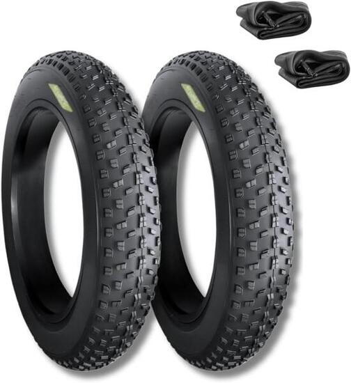 2 Reifen 26x4.0 (100-559)+Schläuche, Reifen Fahrrad 26x4.0 Fatbike MTB EV