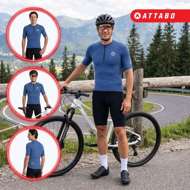 Tricou de ciclism pentru bărbați ATTABO TEVRA