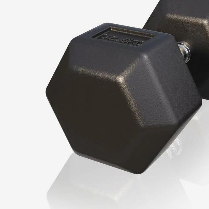 Hexagon Kurzhantel Gummi 2-50 kg 5/7