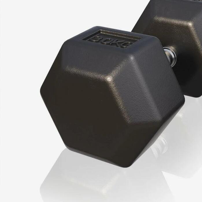 Hexagon Kurzhantel Gummi 2-50 kg 5/7