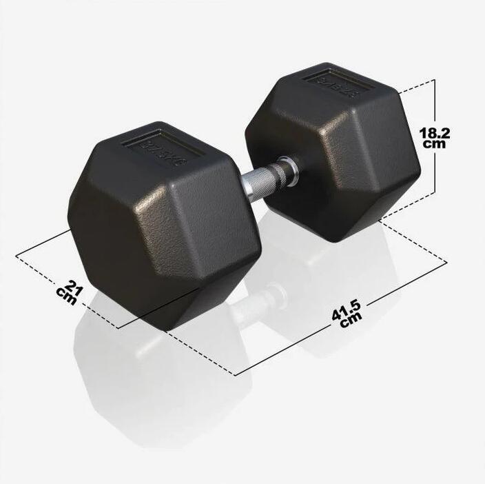 Hexagon Kurzhantel Gummi 2-50 kg 2/7