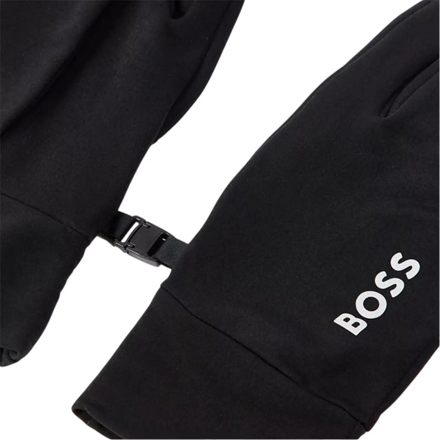 Uomo Pile Aderente Corsa Guanto Boss Nero 3/3