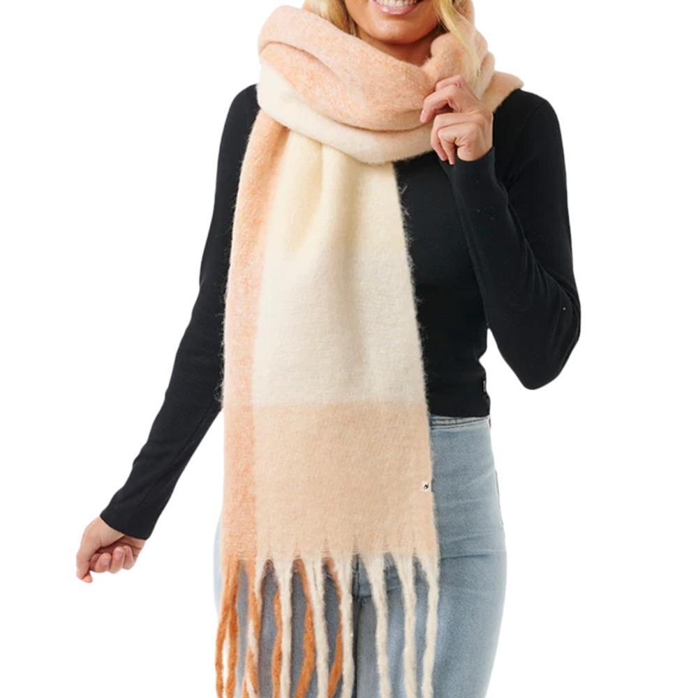 Rip Curl Women's Soleil Tassel Scarf - Orange/Ecru