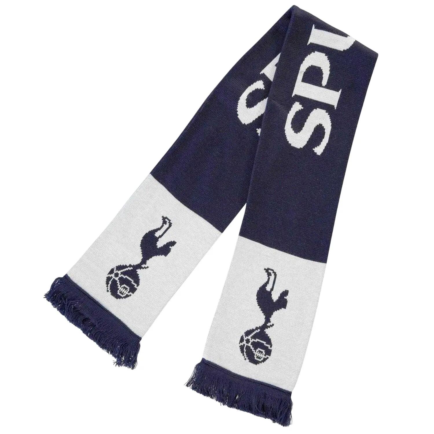 Sciarpa Stemma Acrilico Tottenham Hotspur FC Team Bianco Blu Navy 4/4