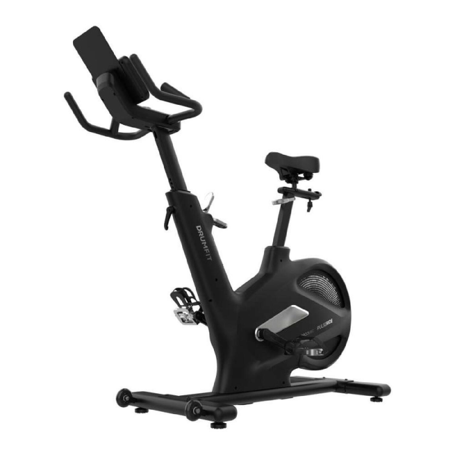 Cecotec Bicicleta Estática Indoor Drumfit PulseRide. Volante de Inercia 20kg, Re 3/7
