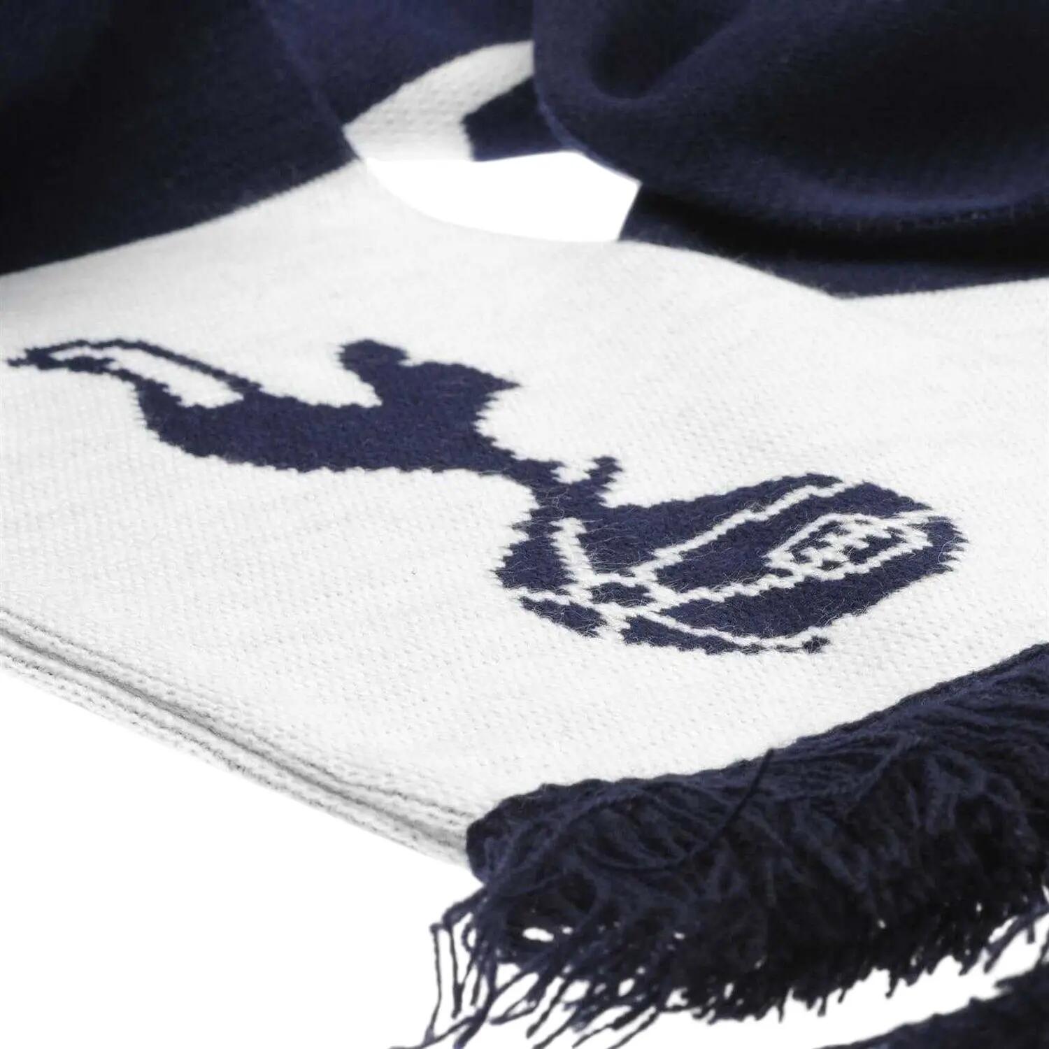Sciarpa Stemma Acrilico Tottenham Hotspur FC Team Bianco Blu Navy 3/4