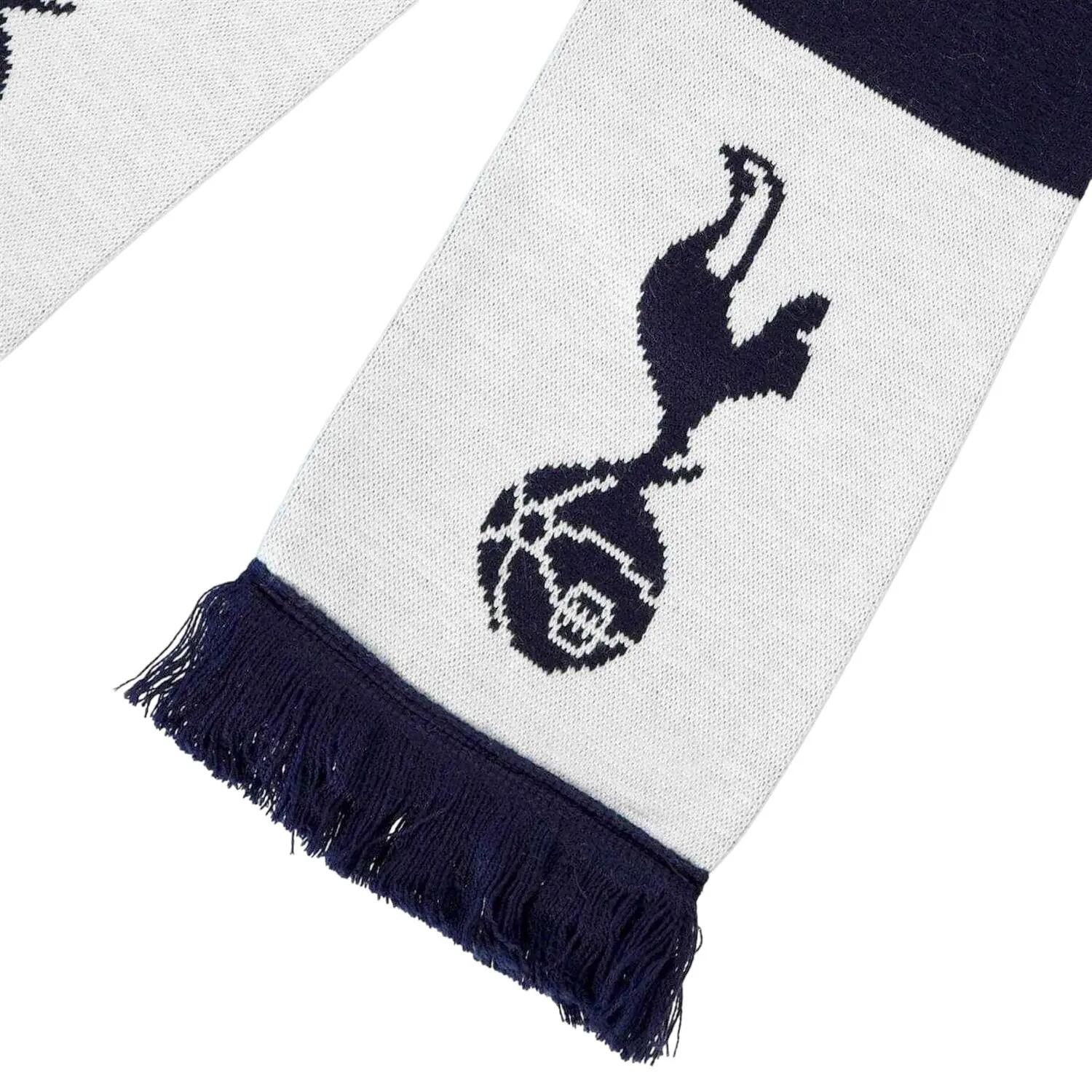 Sciarpa Stemma Acrilico Tottenham Hotspur FC Team Bianco Blu Navy 2/4