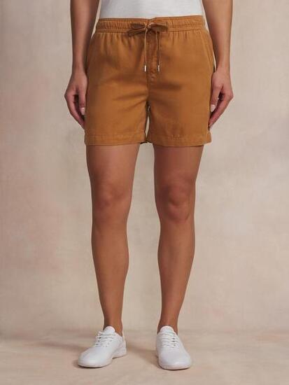 Bermuda - Lifestyle - Femme - Ceinture élastiquée, poches - MYRNOBER - Marron