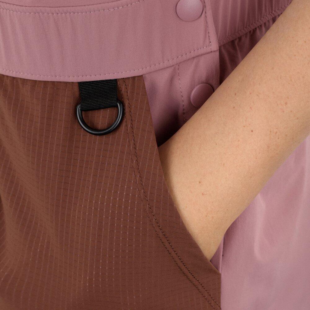 Salopette short randonnée déperlante femme Kootenay Short-W Pink Rose 5/7