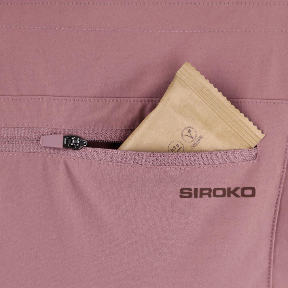 Salopette short randonnée déperlante femme Kootenay Short-W Pink Rose 4/7