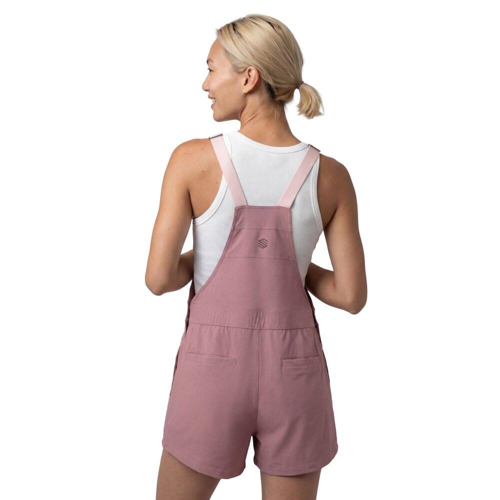 Salopette short randonnée déperlante femme Kootenay Short-W Pink Rose 2/7