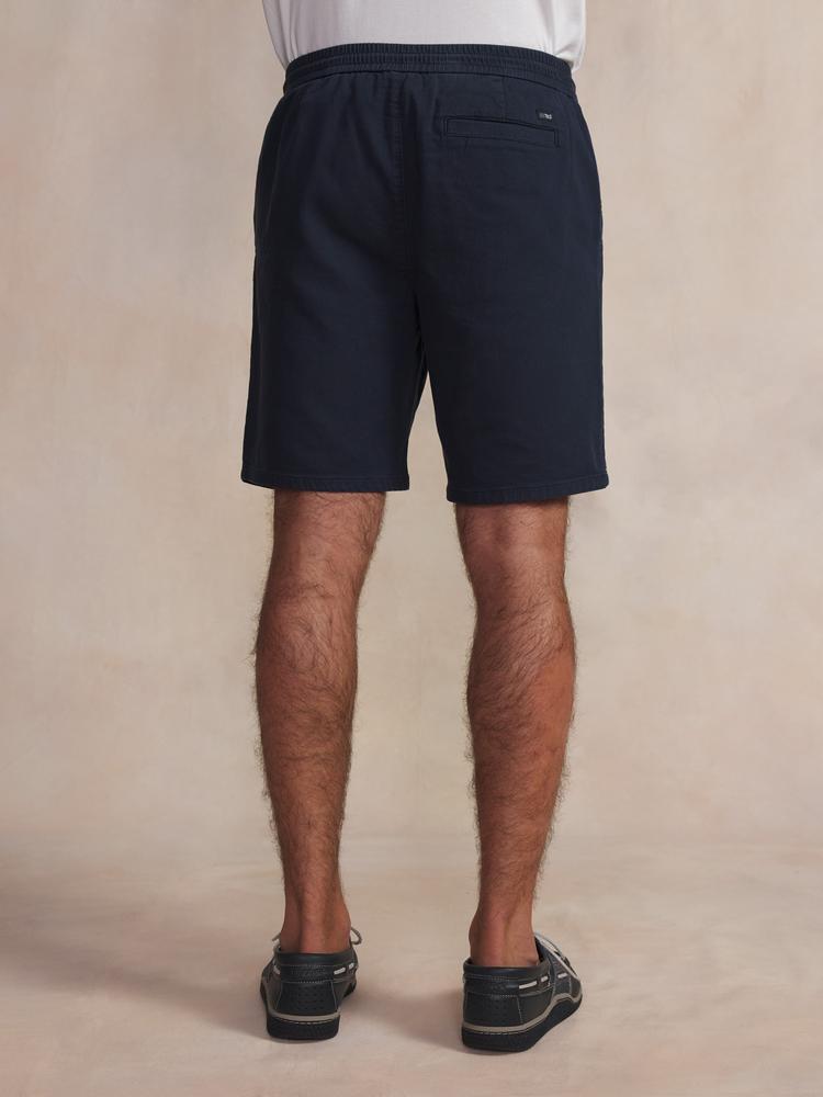 Bermuda - casual - Homme - ceinture élastiquée - FOXEEBER - bleu marine 2/5