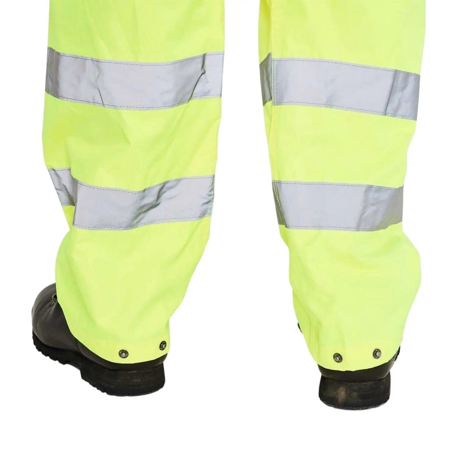 Mens HiVis Waterproof Trousers (Yellow) 4/5