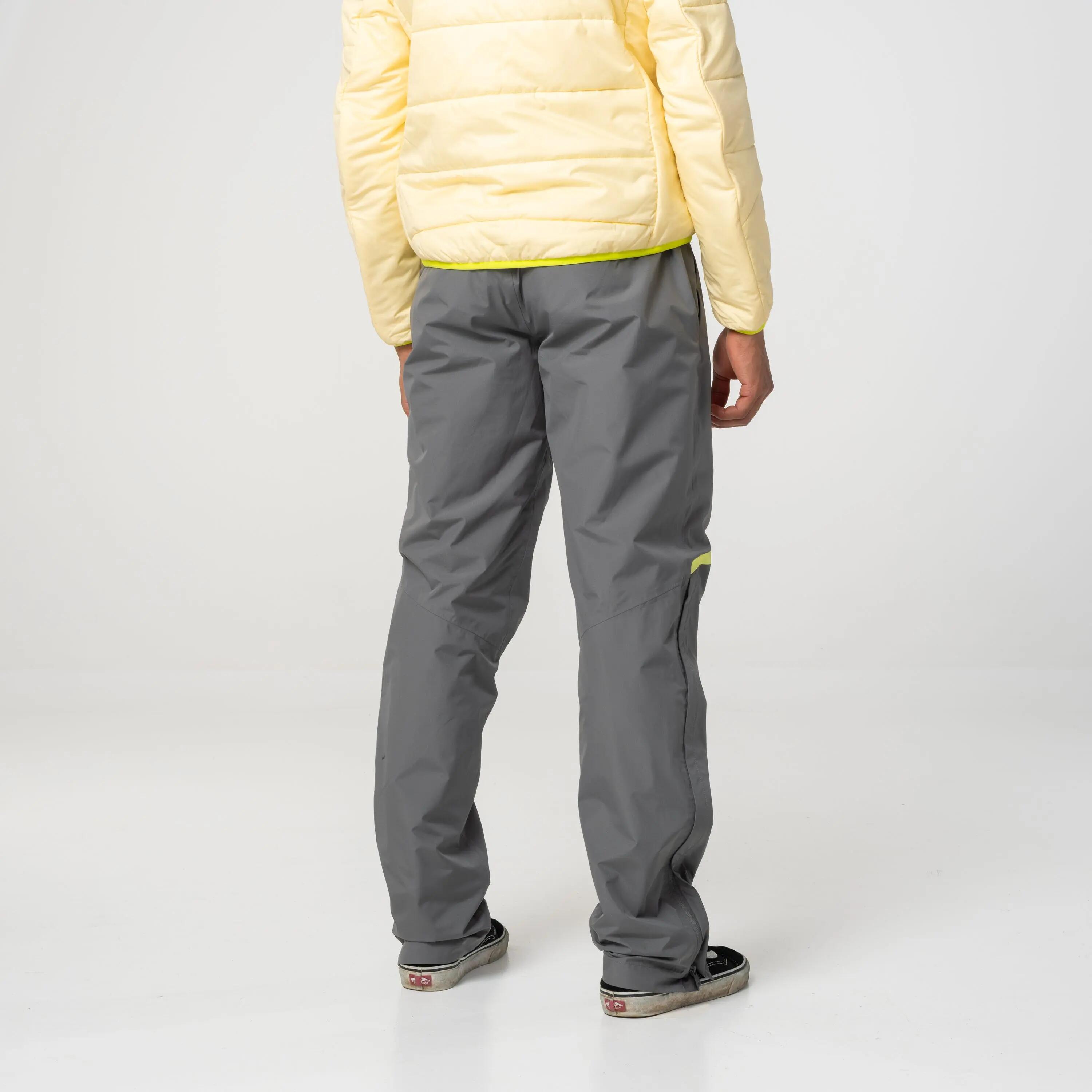 Pantalon de pluie vélo ville imperméable Pro gris 6/7