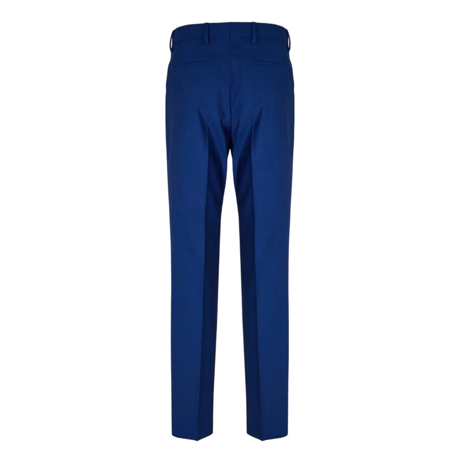 HGenius Chino Semplice Dritto Uomo Boss H-Genius Blu Navy 3/3