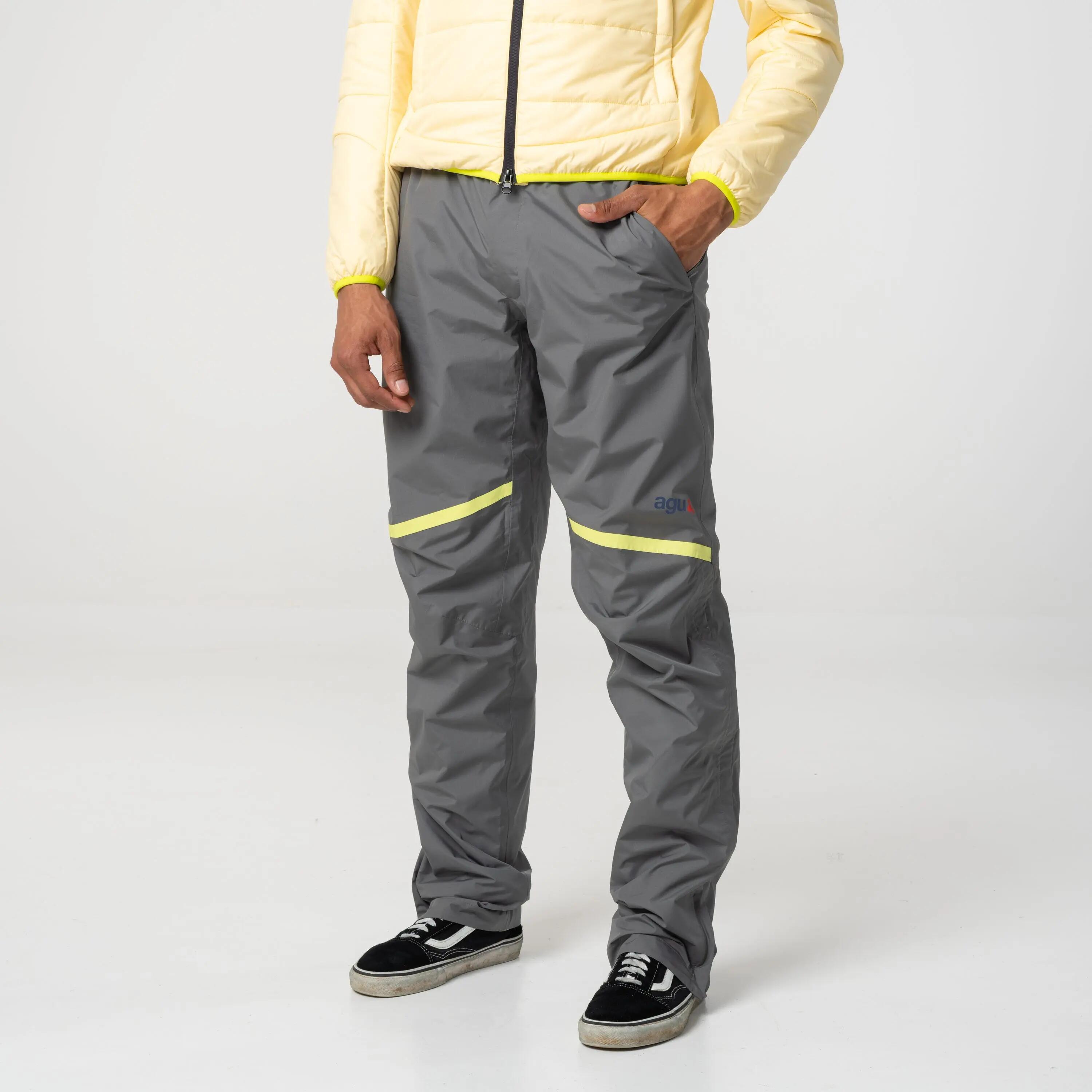 Pantalon de pluie vélo ville imperméable Pro gris 5/7