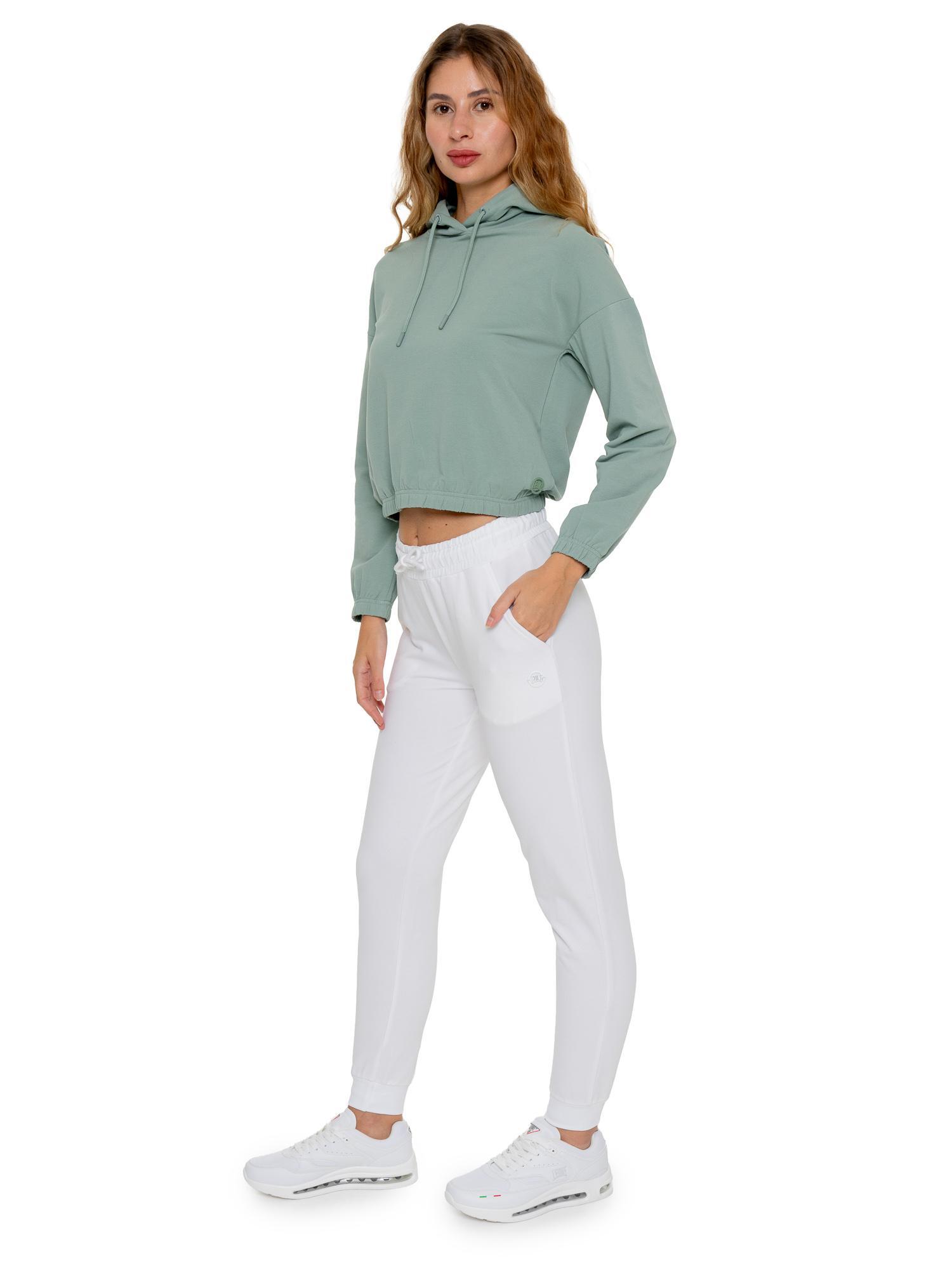 Calças de treino femininas Leone 1947 Apparel, tecido macio, logo tom sobre tom 3/5