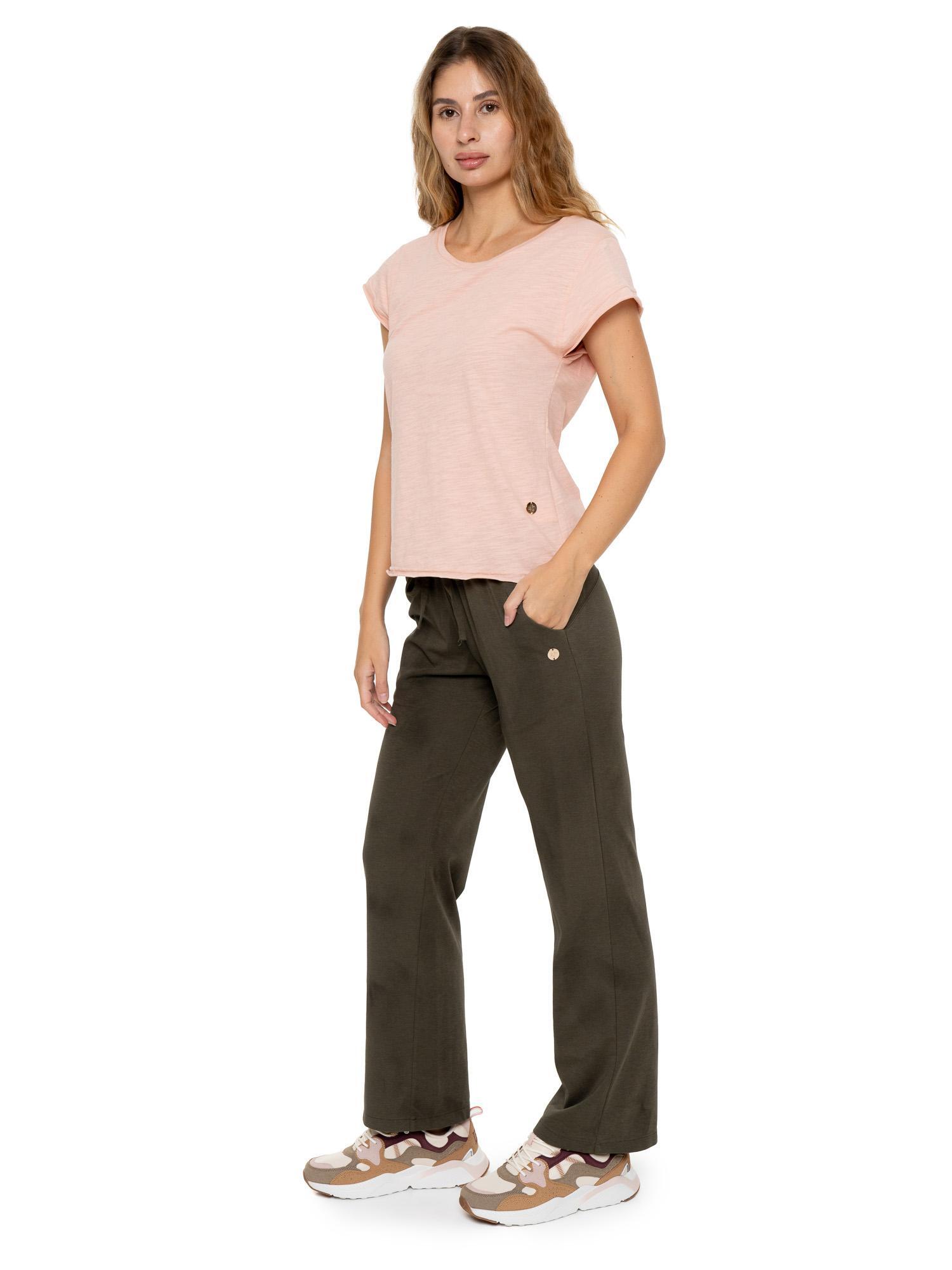 Calça de moletom feminina estilo safari urbano 2/5