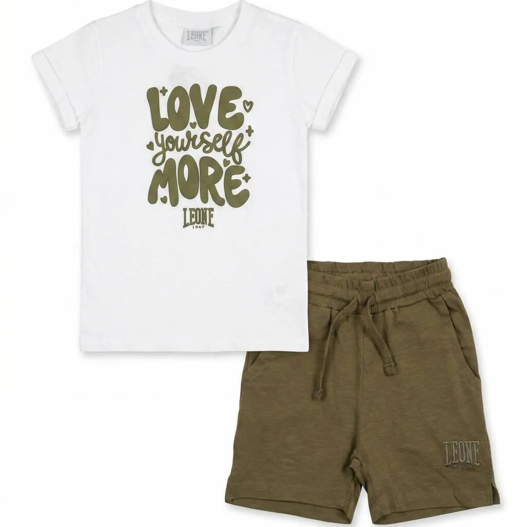 Love T-shirt + shorts set for girls