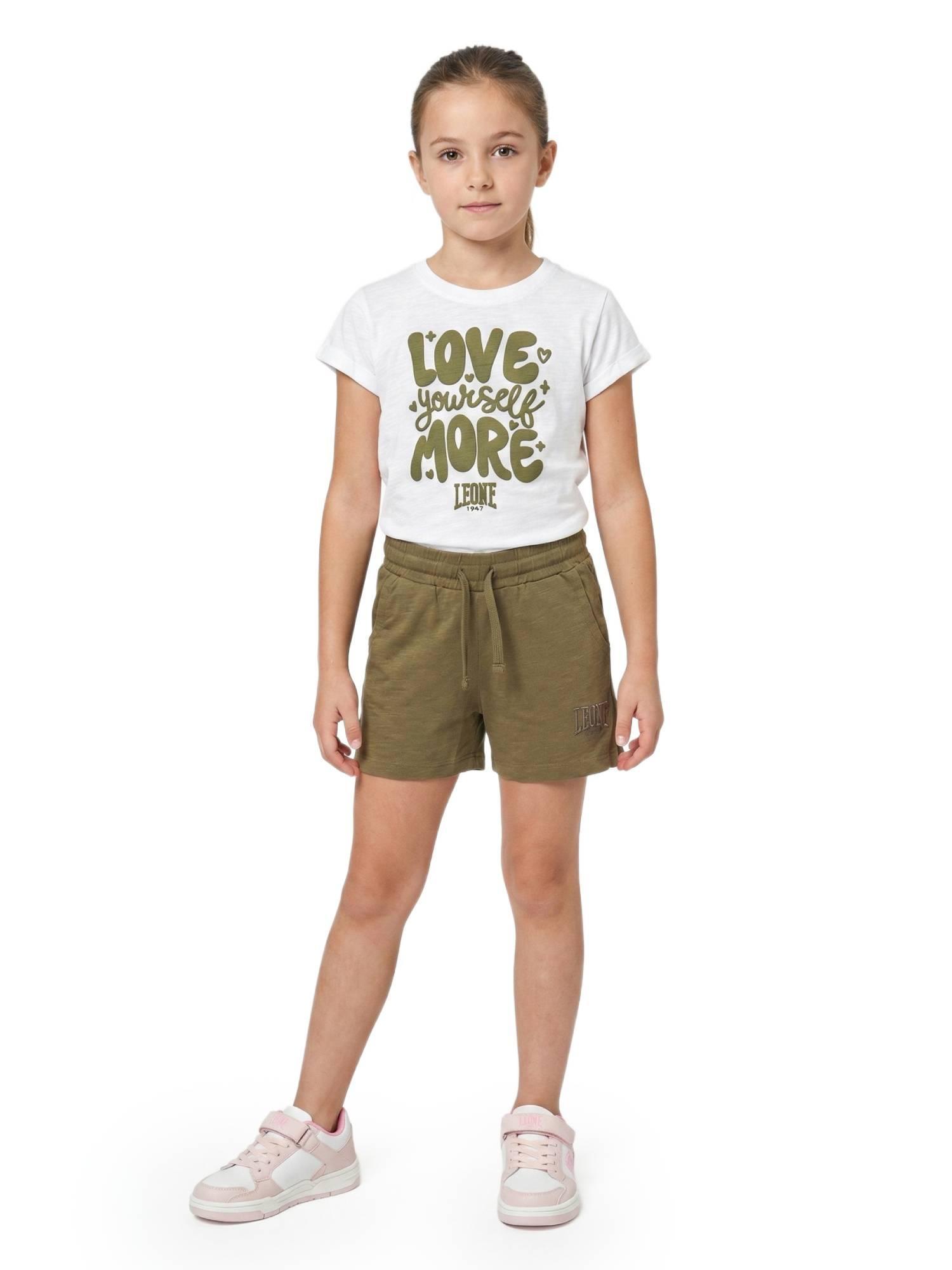 Setje met T-shirt en short in de stijl van Love voor meisjes 3/3