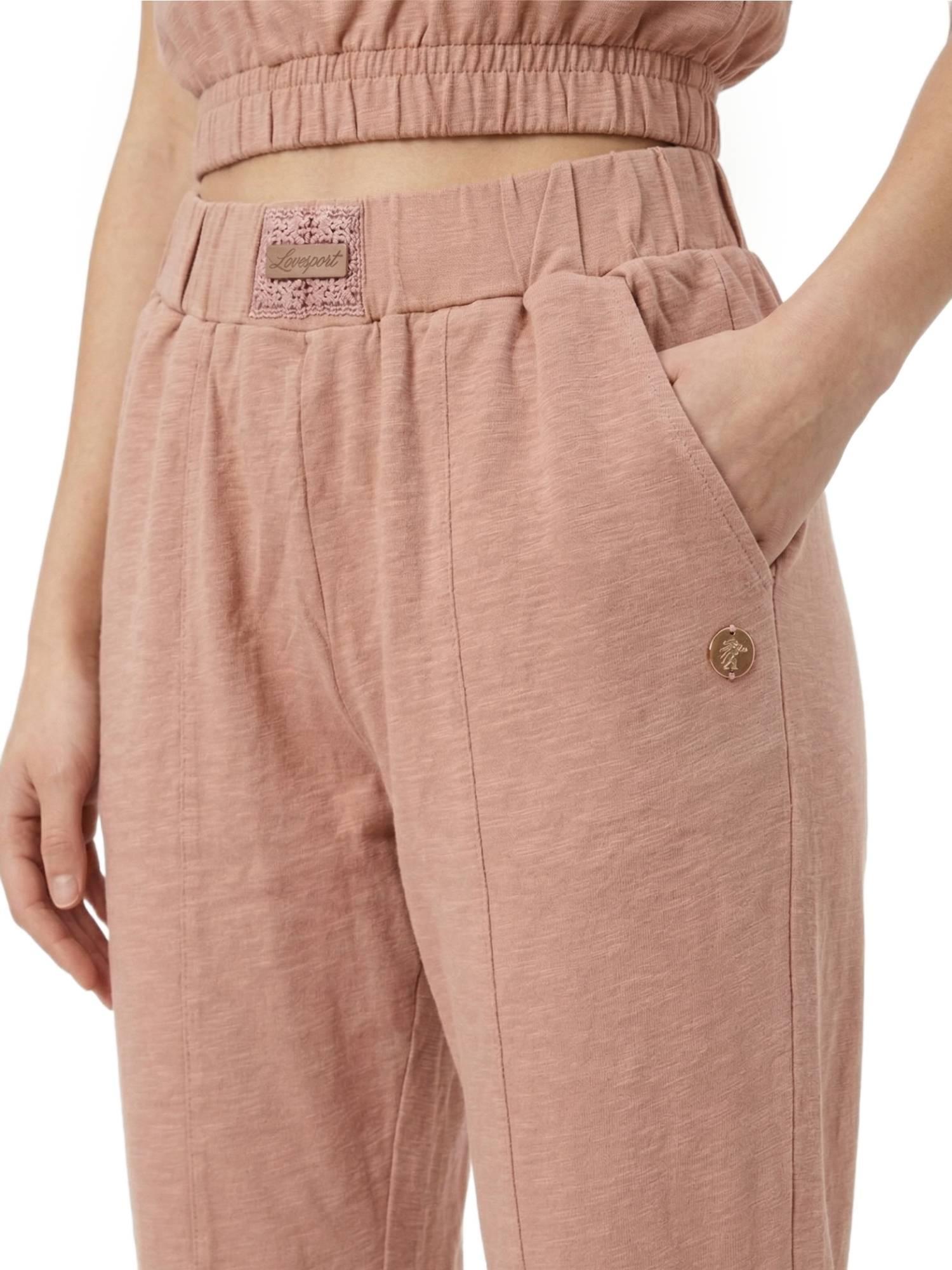 Calça de moletom feminina estilo safari urbano 3/5